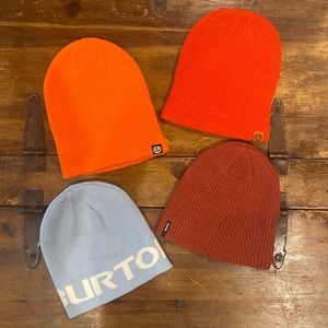 Burton brand beanies
